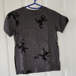 Cat & Jack Charcoal T-Shirt With Frogs